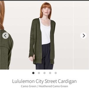 Lululemon city street cardigan